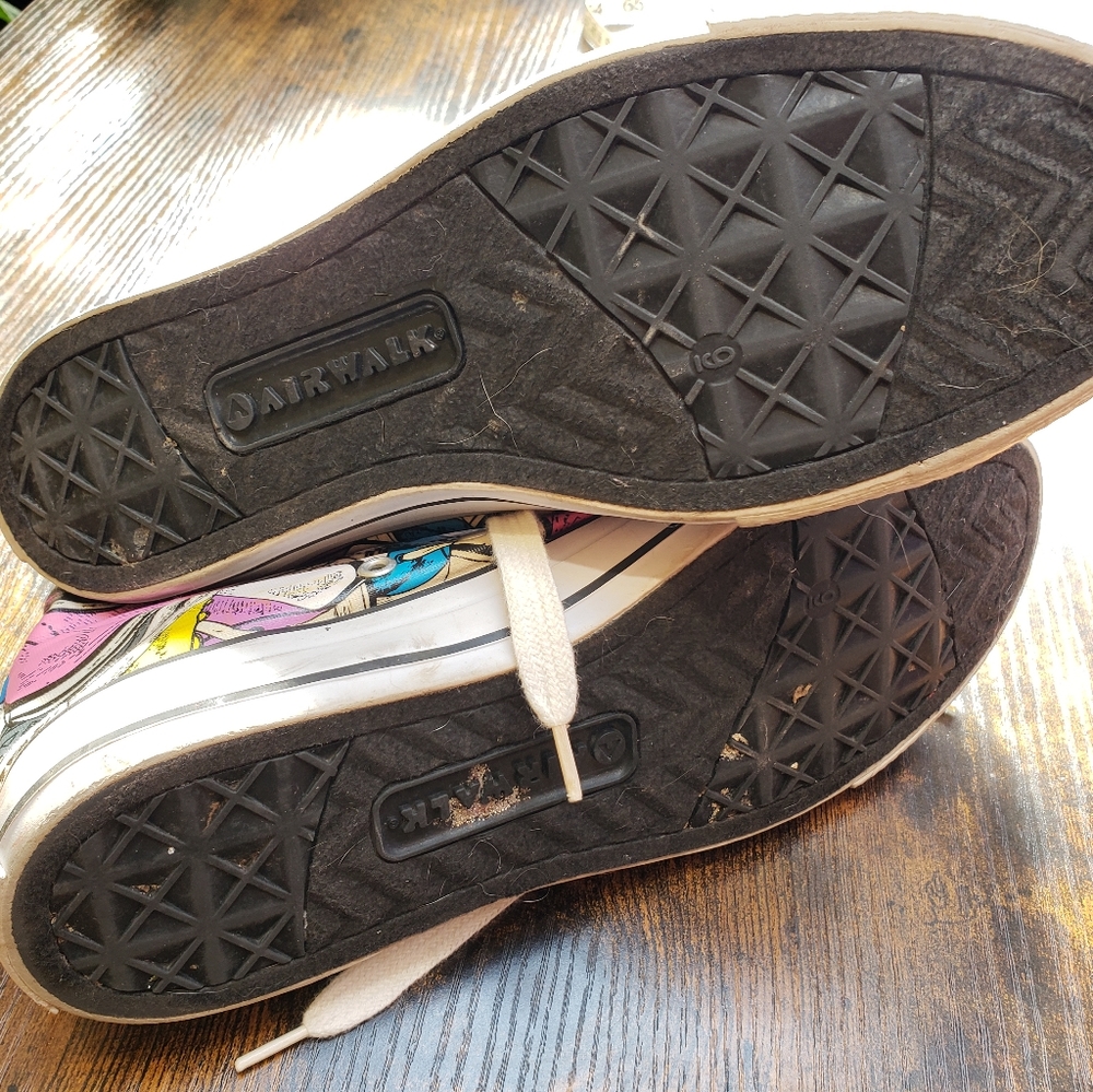 Airwalk multi color Converse vans skater hi tops 90s y2k neon canvas sho… - Picture 9 of 10